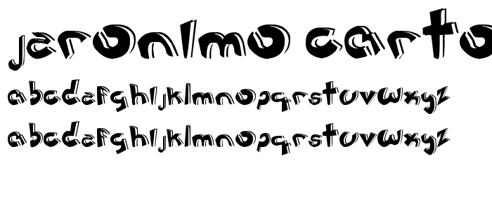 Jeronimo cartoon font